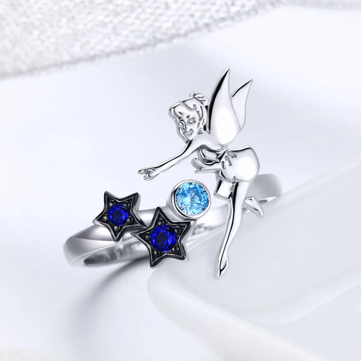 Pandora Style Silver Fairy of Night Ring - SCR349