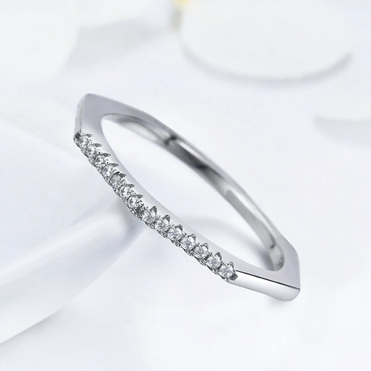Pandora Style Silver Geometry Ring - SCR045