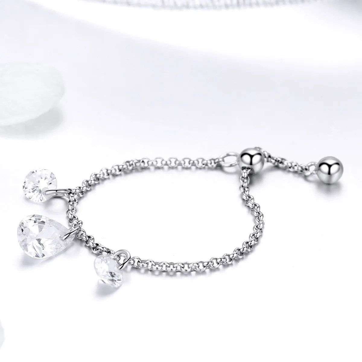 Pandora Style Silver Glow Ring - SCR485