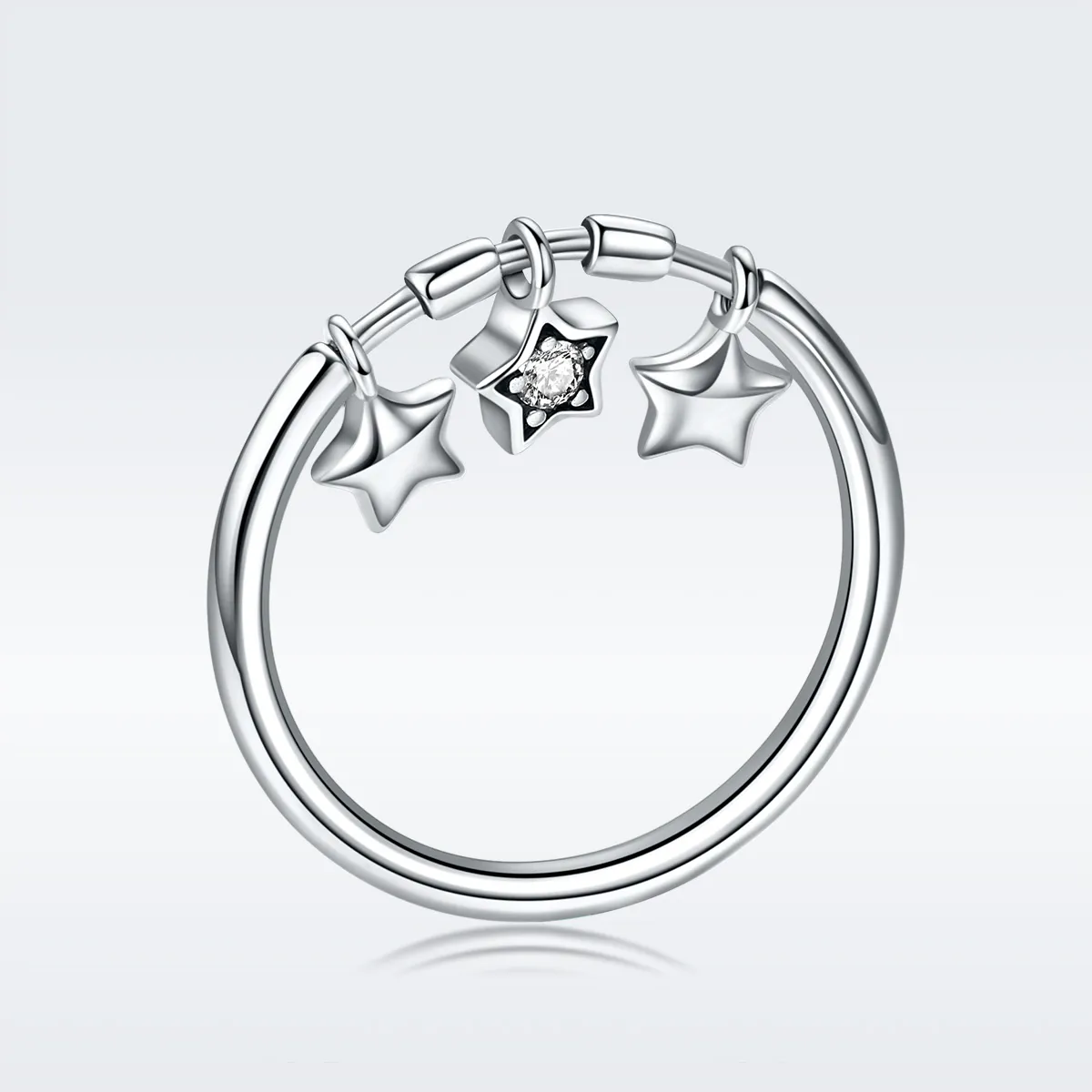 Pandora Style Silver Guardian Stars Ring - SCR406