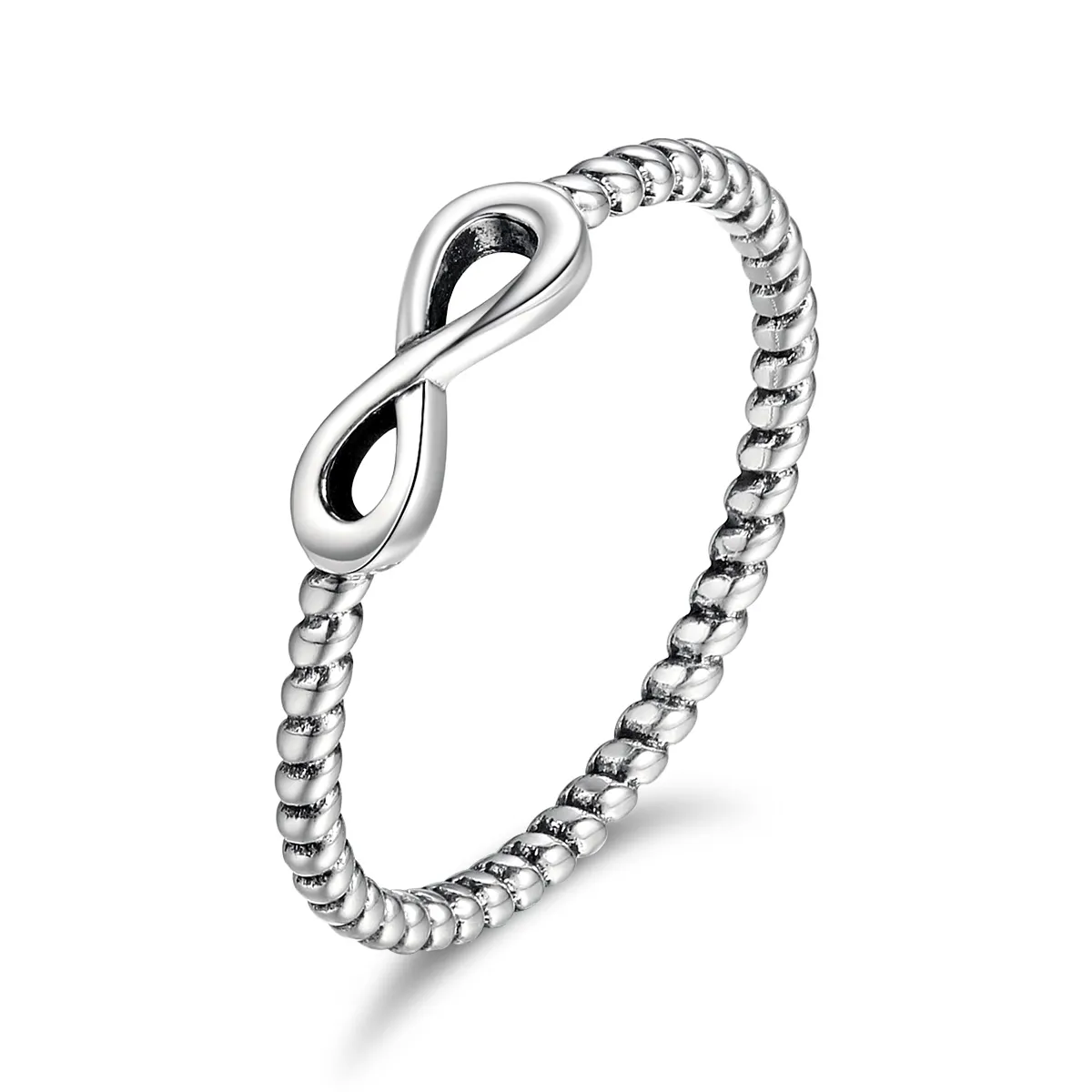 pandora style silver infinity ring scr094