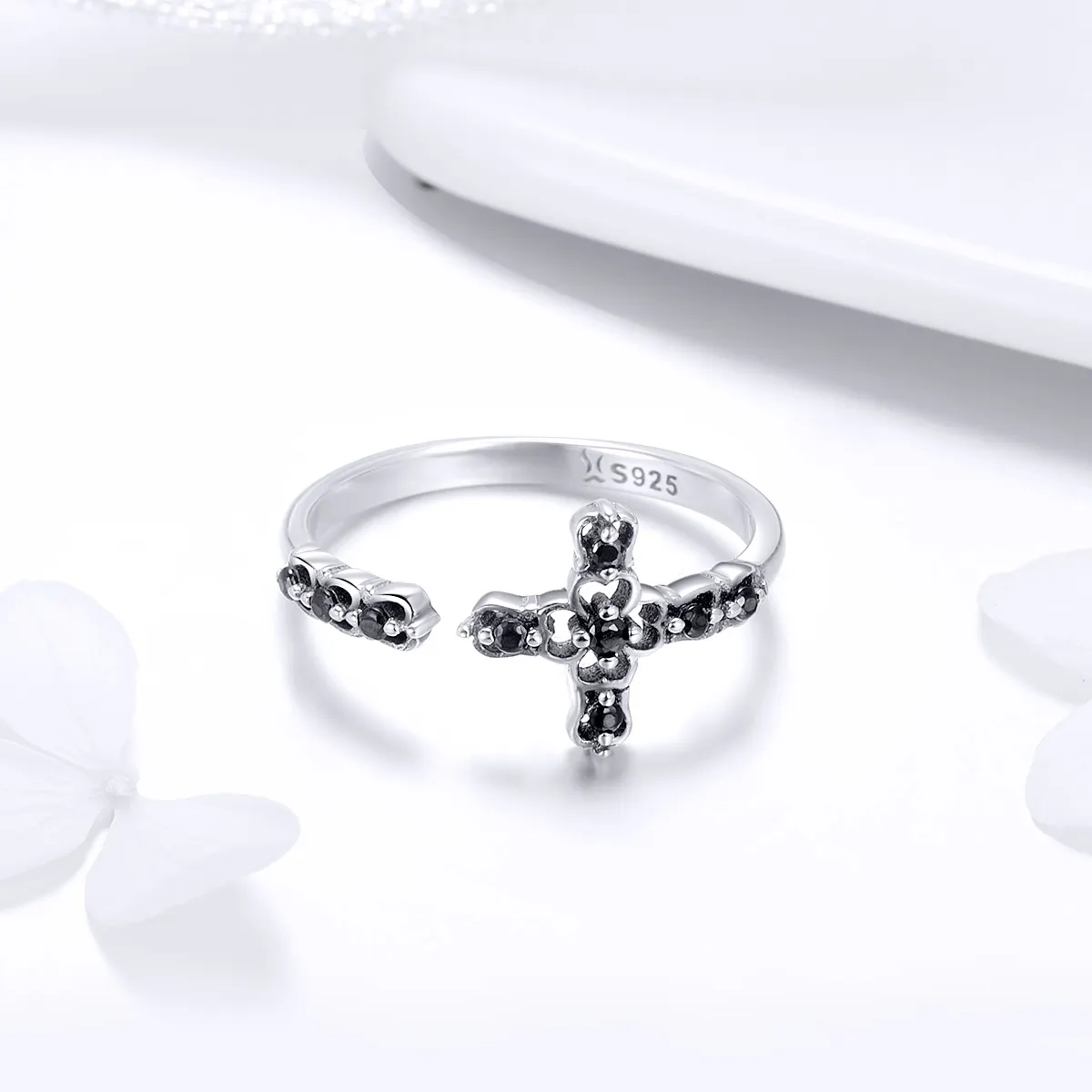 Pandora Style Silver Light of The Cross Ring - SCR447