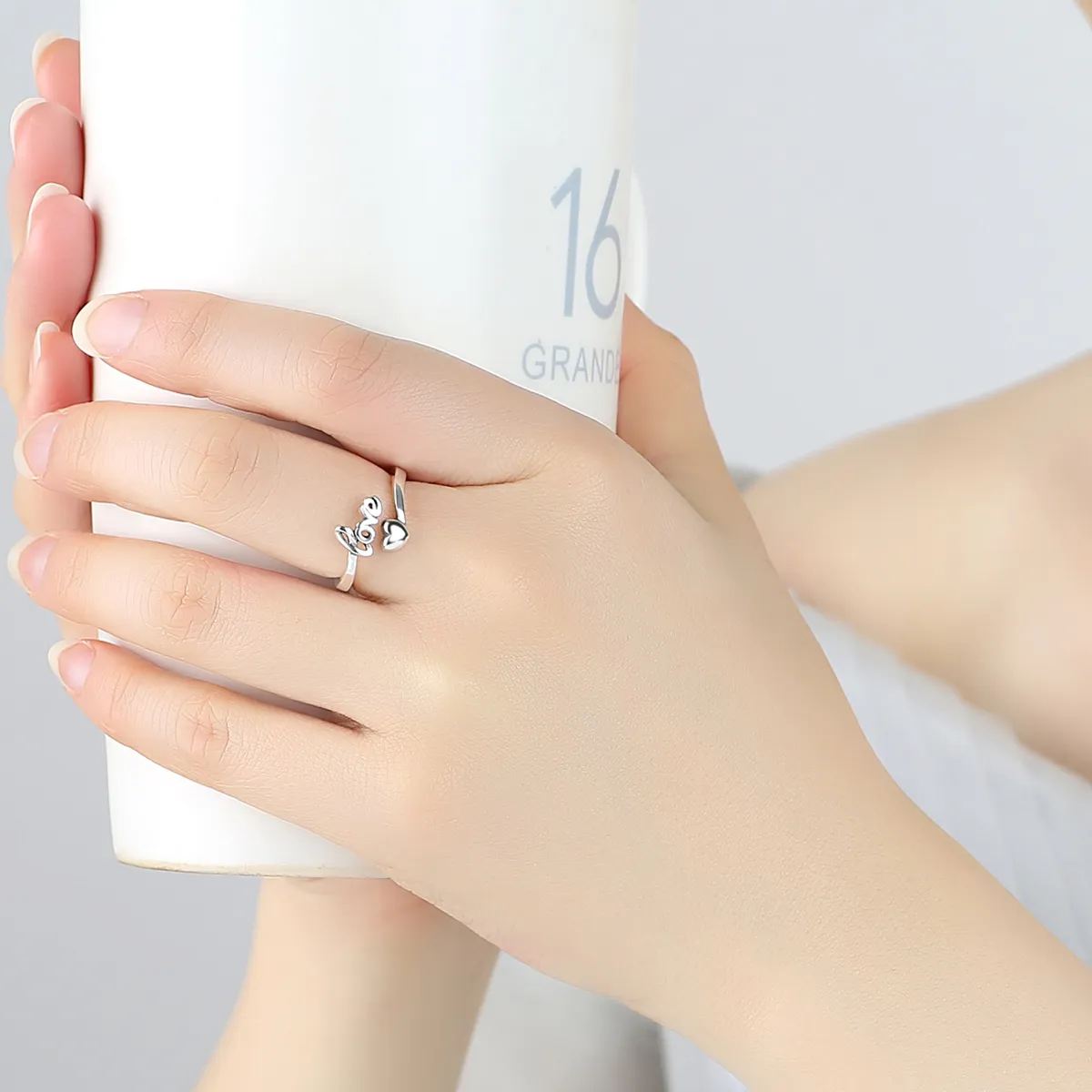 Pandora Style Silver Love For You Ring - SCR024