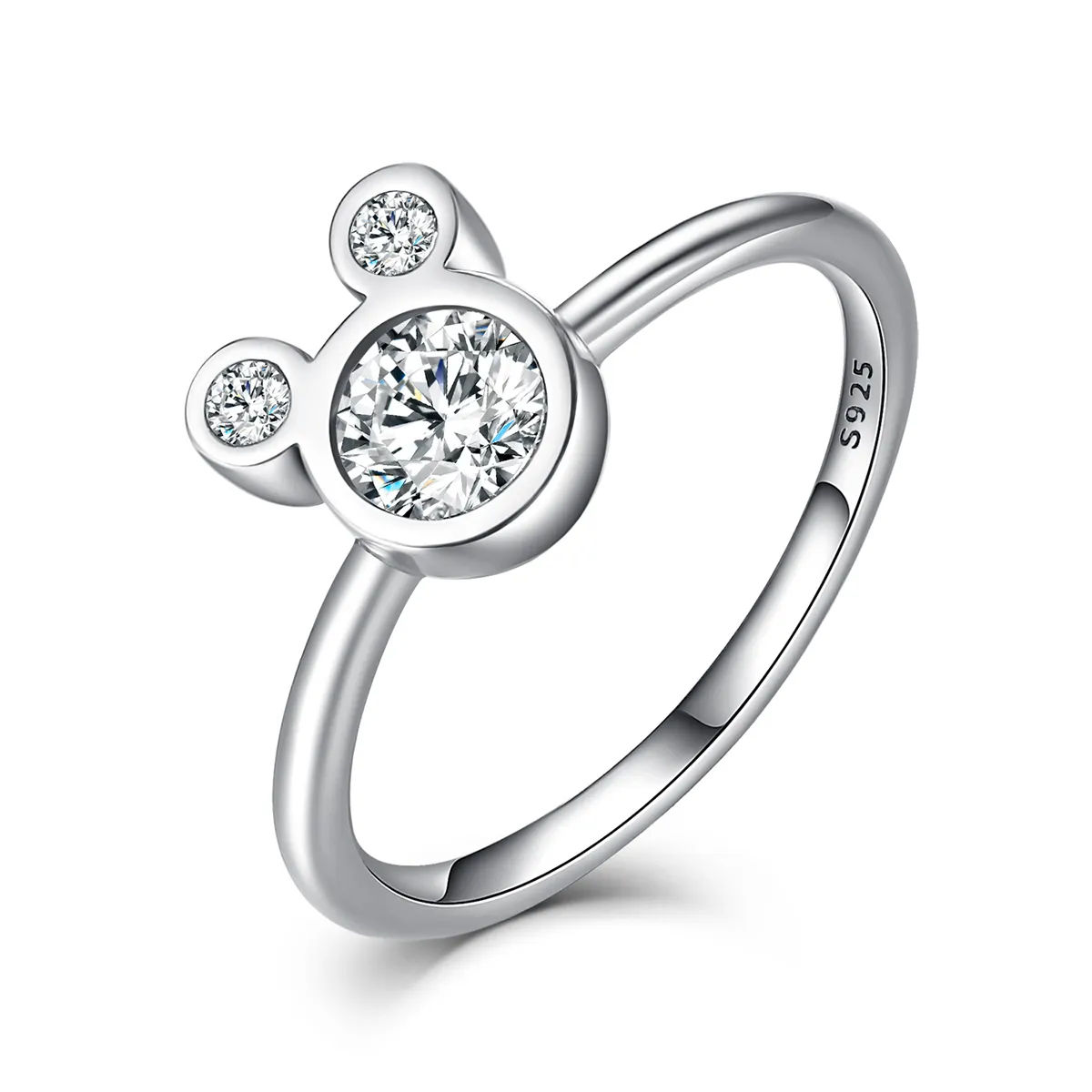 Pandora Style Silver Mickey Ring - SCR032