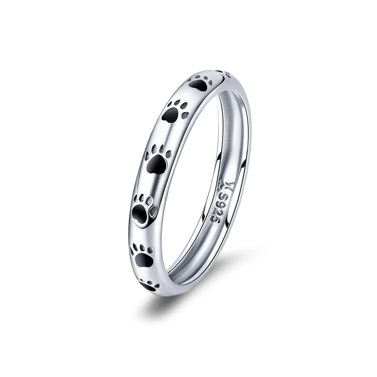 Pandora Style Silver Paw Ring - SCR445
