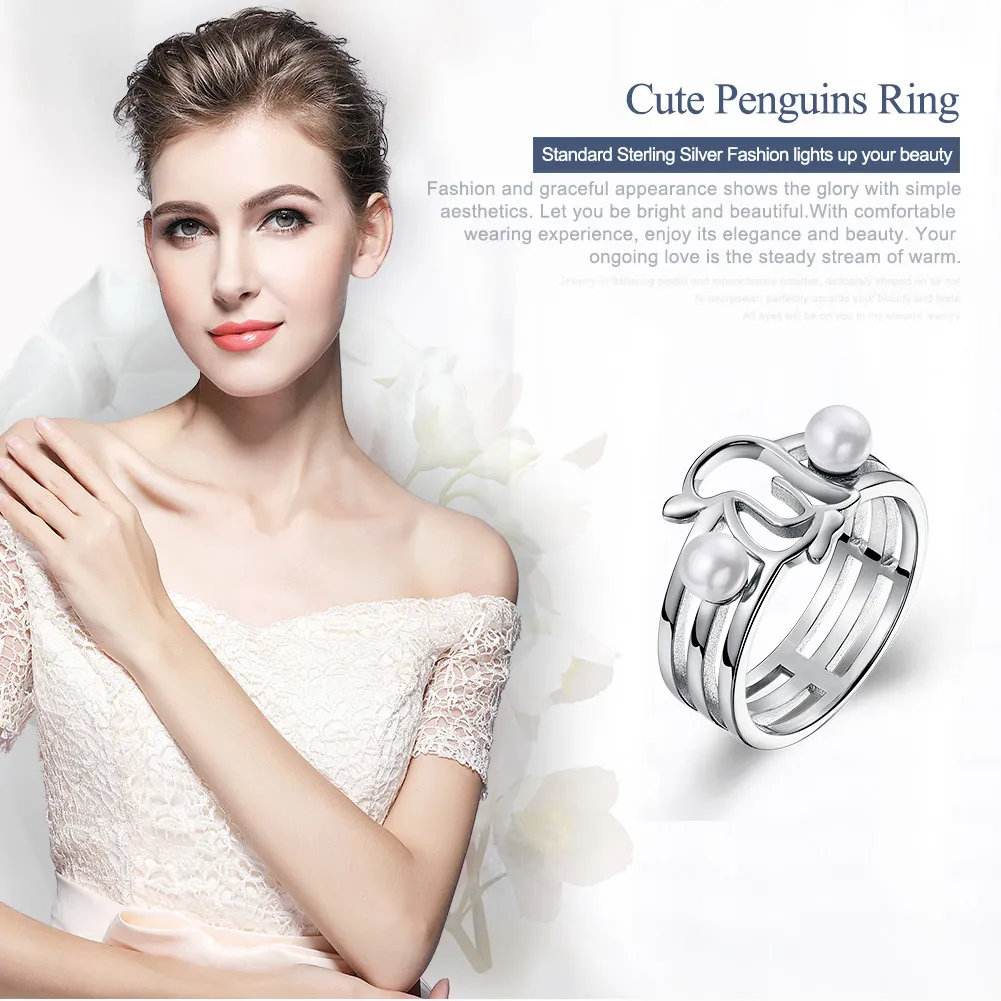Pandora Style Silver Penguin Ring - SCR152