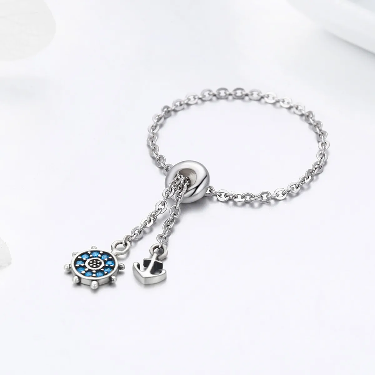 Pandora Style Silver Sea Journey Ring - SCR236
