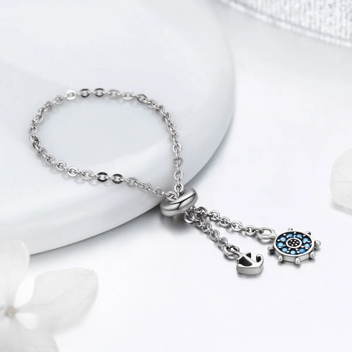 Pandora Style Silver Sea Journey Ring - SCR236