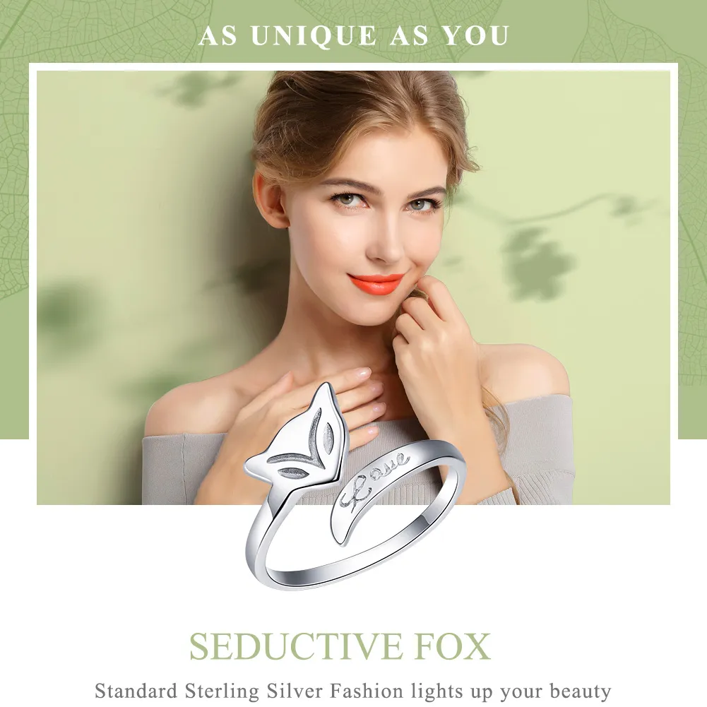 Pandora Style Silver Seductive Fox Ring - SCR464
