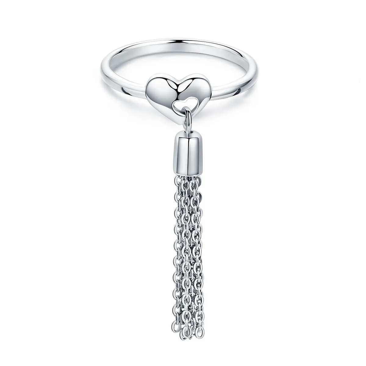 pandora style silver smart heart ring scr320