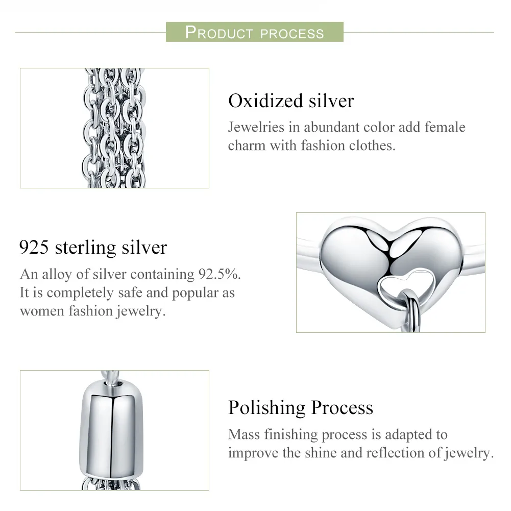 Pandora Style Silver Smart Heart Ring - SCR320