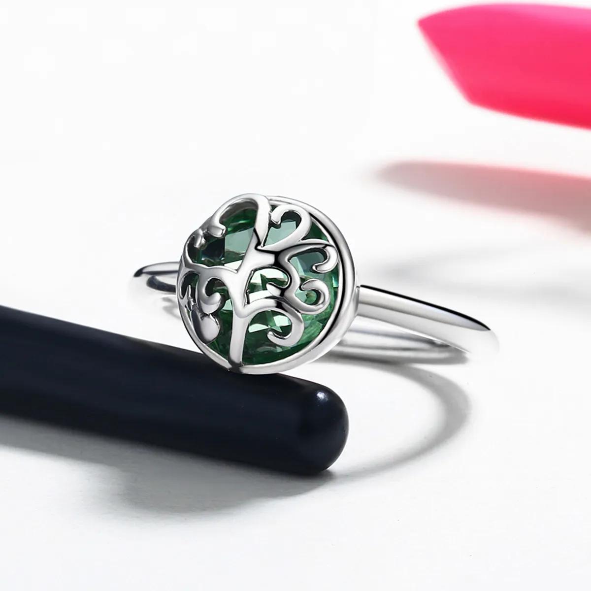 Pandora Style Silver Tree of Life Ring - SCR053
