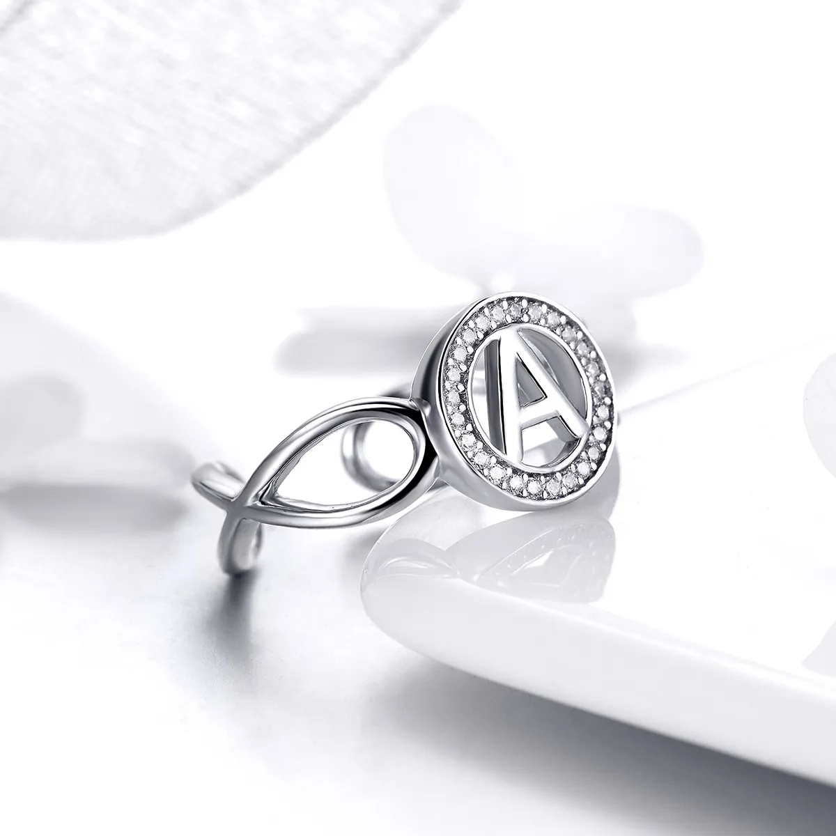 Pandora Style Silver Unfinite Struggle Ring - SCR506